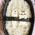 yukarin222's cooksnap of when they made お弁当 キャラ弁♡ねこちゃん 幼稚園.