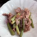 クックTVYJON☆'s cooksnap of when they made ニンニクの芽と豚バラレンコン炒め.