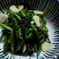 かよpon's cooksnap of when they made 空心菜のにんにく中華炒め.