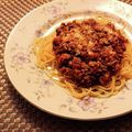 White☆Lily's cooksnap of when they made 簡単！絶品！ミートソースパスタ♡.