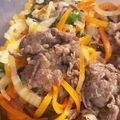 mame012's cooksnap of when they made 簡単スピード夕食★牛肉と人参の春雨炒め煮.