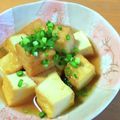 ちーまぐ's cooksnap of when they made 揚げ出し豆腐風！厚揚げめんつゆあんかけ.