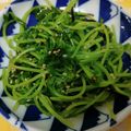 栗ㇲ満ㇲキャロル's cooksnap of when they made 豆苗の塩昆布和え.
