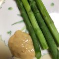 りりぃさん♡'s cooksnap of when they made アスパラ味噌わさマヨ☆.
