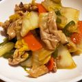 mindoママ's cooksnap of when they made 豚バラ肉と白菜のオイスターソース炒め.