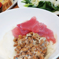 τомоко's cooksnap of when they made まぐろ・納豆・とろろのねばねば丼.