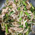 まん丸みかリン's cooksnap of when they made 【節約】菜花ともやしのチンジャオ風.