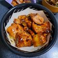♡じんべぇ♡'s cooksnap of when they made ★ズボラな焼き鳥★串なし！鶏もも肉と白葱.
