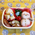 hime's cooksnap of when they made 幼稚園年少　雪だるま　お弁当.