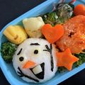 yukoko☆'s cooksnap of when they made 簡単キャラ弁♪オラフおにぎり.