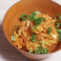 アクセル☆'s cooksnap of when they made 切干大根のキムチたまごとじ.