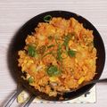 アクセル☆'s cooksnap of when they made ●キムチ玉子チャーハン●.