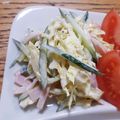 ポニーリボン's cooksnap of when they made キャベツと胡瓜とハムのマヨサラダ.
