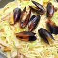 みみっこ♪'s cooksnap of when they made 簡単！コストコのムール貝 de パスタ♪.