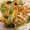 クックHYHH04☆'s cooksnap of when they made 小松菜としめじの胡麻和え.