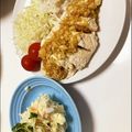 キュキュットさん's cooksnap of when they made 炊飯器で簡単☆蒸し鶏とポテサラプレート。.