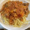 つき？'s cooksnap of when they made たべまる給食【ミートソース】.