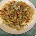 まりんぶるー０５'s cooksnap of when they made ランチに*桜海老とキャベツのパスタ*.