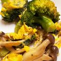 クック0P8KCB☆'s cooksnap of when they made 冷凍ブロッコリーとしめじの卵炒め.