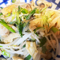 にこふわわ's cooksnap of when they made 鶏皮ともやしの炒めもの.