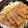あい♪らんど's cooksnap of when they made 男のロマンだ！バター醤油なトンテキ丼.
