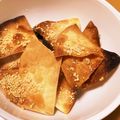 球太郎's cooksnap of when they made 揚げない☆餃子の皮おつまみチップス.