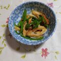 くネコまろす's cooksnap of when they made 【家つま】レンジで竹輪とピーマンの中華風.