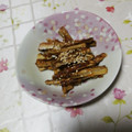 くネコまろす's cooksnap of when they made 簡単おつまみ☆ゴマごぼうスティック.