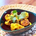 NaseOrchid's cooksnap of when they made カリフラワーとウインナーのカレー炒め.