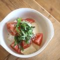 みるく茶's cooksnap of when they made くずし豆腐のトマトと大葉たっぷりサラダ.