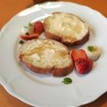 ☽月光's cooksnap of when they made メープル・クリームチーズ・トースト.
