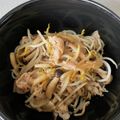 チビタコ's cooksnap of when they made 簡単美味♪豚ともやしときのこのぽん酢炒め.