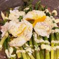 ばにらびーん's cooksnap of when they made アスパラのポーチドエッグのせ.