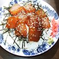 タワ師's cooksnap of when they made 驚愕No.29 簡単！海鮮なんでも漬け丼.