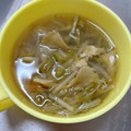 HomaRuu's cooksnap of when they made 胡麻油で簡単♪豚肉と もやしの中華スープ.
