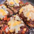 RIKOTORA's cooksnap of when they made フライパンdeハンバーグピザ☆.