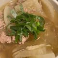 Blue's cooksnap of when they made 豚ひき肉と大根のナンプラースープ.