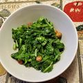 ブランディ's cooksnap of when they made カブの葉とクルミの醤油炒め♪.
