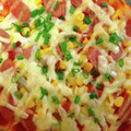 ちかﾁｬﾝ☆'s cooksnap of when they made 出来た！甘くならないHM簡単ピザ！.