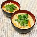 なつき☆ミ's cooksnap of when they made 簡単♡パクチーと卵のお味噌汁♡.
