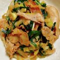 yukarin222's cooksnap of when they made 【減塩】豚バラと長ネギとニラの炒め物.