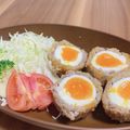 anyu☆★'s cooksnap of when they made 外はサクッ開けたらトロッ、スコッチエッグ.