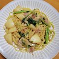 クックY08S17☆'s cooksnap of when they made のらぼうとベーコンの和風パスタ.
