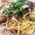 L.R's cooksnap of when they made なすと舞茸の和風パスタ.