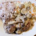 ももにゃ皇帝's cooksnap of when they made レストラン級！きのこクリームハンバーグ.