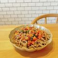 もこもこのねこすき's cooksnap of when they made 簡単♪サバ缶トマトの旨味冷やしそば.