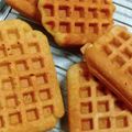 ちかﾁｬﾝ☆'s cooksnap of when they made HMとワッフルメーカーで！きなこワッフル.