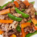 あい♪らんど's cooksnap of when they made エンドウと牛肉のオイスター炒め.