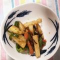 お母さんはおこり虫's cooksnap of when they made 長芋とピーマンのシャキシャキ塩昆布炒め.