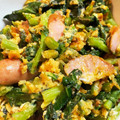 のんんこ's cooksnap of when they made つぼみ菜の卵とじ.
